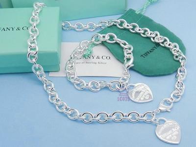 Cheap Tiffany Necklace Bracelet Set wholesale No. 14